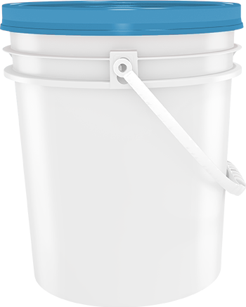 3 Gallon Round Plastic Container with Handle - IPL Industrial Series