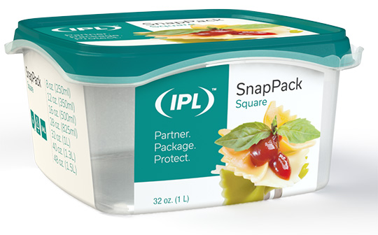 21145-001-01 32 ounce Square Plastic Container - IPL Tamper