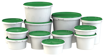 61978-001-08 3 Gallon Round Plastic Container with Handle - IPL